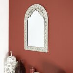 Miroir oriental en mtal 56x37cm
