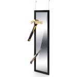 Neuf miroir de porte avec monture - 119 x 33 cm - bordure noire