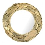 Miroir - bois flott - 60cm - ethnique - intrieur - artisanal bali