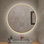 Miroir de salle de bain aimei rond anti - buée - blanc chaud - 3000k + / - 300k - miroir au mercure sans ... Miroir de salle de bain aimei rond anti - buée - blanc chaud - 3000k + / - 300k - miroir au mercure sans ...