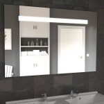 Miroir de salle de bain elegance 120x80 cm - éclairage led et interrupteur sensitif - blanc - creazur ... Miroir de salle de bain elegance 120x80 cm - éclairage led et interrupteur sensitif - blanc - creazur ...