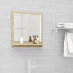 Miroir de salle de bain haut de gamme - mobilier fr55609m - style baroque blanc et chêne sonoma - 40x105x37 ... Miroir de salle de bain haut de gamme - mobilier fr55609m - style baroque blanc et chêne sonoma - 40x105x37 ...