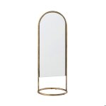 Miroir sur pied  poser 165x165x45 cm en mtal dor