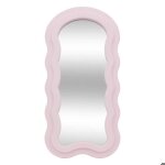 Miroir vague ayna rose 60x30cm - atmosphera cr�ateur dint�rieur