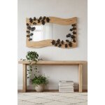 Miroir vague de ginkgo 120cm x 80 cm
