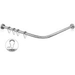 Misounda - barre de douche angle droit en acier inoxydable 304 - 90x120 - 90x120cm