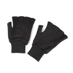 Mitaines noirs en microfibres pour femme - noir - x x - astuceo