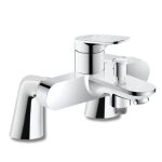 Mitigeur baignoire m�canique duravit wave chrom� brillant avec colonnettes