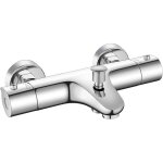 Mitigeur baignoire thermostatique bevankly en laiton avec arr�t de s�curit� 38�c