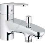 Mitigeur bain - douche grohe eurostyle cosmopolitan - monotrou chrom� cartouche en c�ramique 46 mm