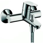 Mitigeur bain - douche - hansgrohe - focus e2 - chrom� - entraxe 150 mm - airpower / quickclean