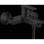 Mitigeur bain / douche - hansgrohe - talis e - noir mat - 2 sorties - mural