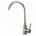 Mitigeur cuisine 2 jets douchette normale - rotation 360� gris bross�