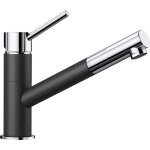 Mitigeur cuisine bec droit orientable 120 douchette extractible blanco kano - s chrom / anthracite ...