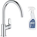 Robinet mitigeur cuisine grohe bauloop bec haut + produit entretien