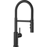 Mitigeur cuisine bec orientable 360 douchette flexible double jet blanco catris - s flexo noir mat robinet ...