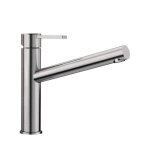 Mitigeur cuisine - blanco - ambis - inox bross� - bec orientable 130� - cartouche c�ramique