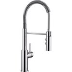 Mitigeur de cuisine blanco catris - s - bec orientable 360� - douchette flexible double jet - chrom�