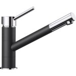 Mitigeur de cuisine - blanco kano - bec droit orientable 360 - chrom et anthracite - cartouche cramique ...