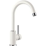 Mitigeur cuisine blanco mida blanc - bec pivotant - cartouche c�ramique - flexibles de raccordement