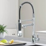 Mitigeur de cuisine avec douchette extractible 2 jets chrom� robinet de cuisine mitigeur robinet d�vier ...