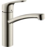 Hansgrohe mitigeur de cuisine focus m41 160 1 jet aspect acier inox 31806800