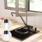 Mitigeur cuisine rabattable noir robinet cuisine pliable avec 2 jets aux choix mitigeur de cuisine sous ...