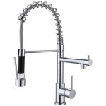 Mitigeur cuisine robinetterie  ressort douchette inox extractible