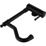 Mitigeur cuisine sjqka rabattable noir - robinet pivotant pour �vier contre fen�tre