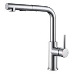 Mitigeur de cuisine - sofetiy max - inox chrom� - douchette extractible - 2 modes jet - rotation 360� ...