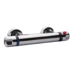 Mitigeur de douche thermostatique chrom� - uten - fixation murale anti - br�lure - m�langeur deau - temp�ratur ...