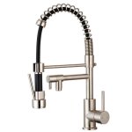 Robinetterie cuisine logus mitigeur vier  douchette mobile faon inox essebagno