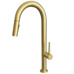 Robinetterie cuisine portofino mitigeur vier  douchette extractible or bross essebagno