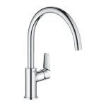 Mitigeur vier grohe bauedge col de cygne - chrom - conomie d'eau - laiton