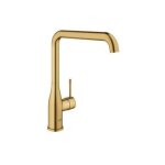Mitigeur évier grohe essence - cool sunrise brossé - bec haut pivotant - cartouche céramique 28mm Mitigeur évier grohe essence - cool sunrise brossé - bec haut pivotant - cartouche céramique 28mm