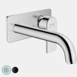 Mitigeur lavabo encastr mural hansgrohe vernis shape ecosmart chrom