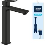 Mitigeur de lavabo - grohe dice - taille xl - corps lisse sans vidage - noir mat