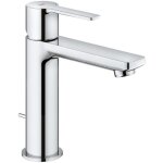 Mitigeur lavabo monocommande lineare - grohe - bec fixe - limiteur de temprature - chrome - taille s ...