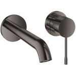 Mitigeur lavabo mural - grohe - essence - 2 trous - taille m - finition hard graphite