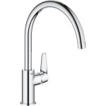 Mitigeur monocommande evier - grohe - 31554001 - col de cygne - chrom - mtal - gris