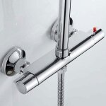 Mitigeur thermostatique de douche - mhy� - mural - sortie robinet - thermostatique - laiton - anti - ...