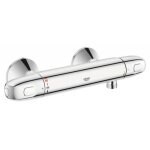 Mitigeur thermostatique de douche mural grohtherm 1000 - grohe - gris - chromé - economie deau Mitigeur thermostatique de douche mural grohtherm 1000 - grohe - gris - chromé - economie deau