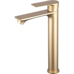Mitigeur de vasque / lavabo haut dor� bross� nytia by eurosanit