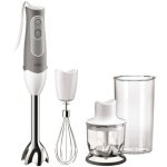 Mixeur - batteur 3 en 1 braun mq525 - 600w - easy speed control - blanc et gris