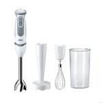 Mixeur  main braun multiquick 5v - 21 vitesses - pied inox - 3 accessoires