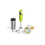 Mixeur plongeant - bamix - to go m200 - lime - 200w - avec accessoires
