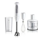 Mixeur plongeant - braun - multiquick 5 - 1000 w - 21 vitesses - gobelet 600 ml - mini hachoir - fouet ...