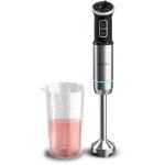 Mixeur plongeant - cecotec - power neutron - 1100 w - lame avec 4 feuilles - verre 800 ml - noir / inox ...