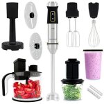 Mixeur plongeant - jap forceblend f3 - puissant 1500w - spiraliseur pied - robot de cuisine