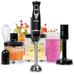 Duronic hb35 bundle mixeur plongeant � main 350w avec presse - pur�e hachoir fouet spiraliseur 2 r�glages ...